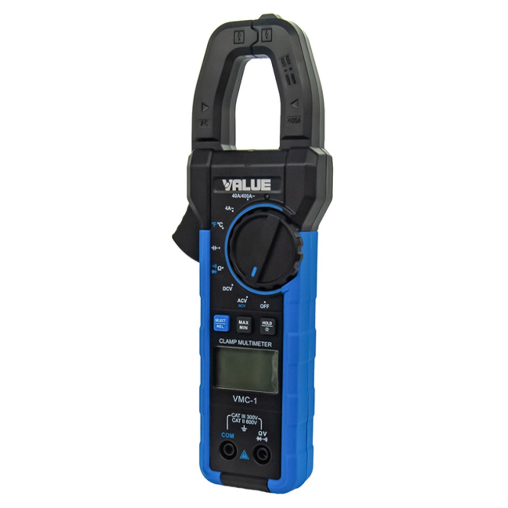 PINZA AMPEROMETRICA CON MULTIMETRO DIGITALE VALUE VMC-1 - immagine 2