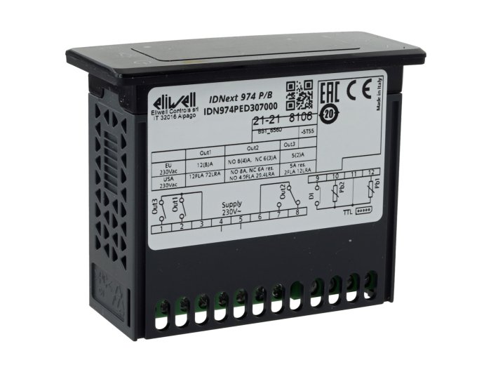 Eliwell IDNext 974 IDN974PED307000 Termoregolatore PTC - NTC 230 VAC - immagine 2