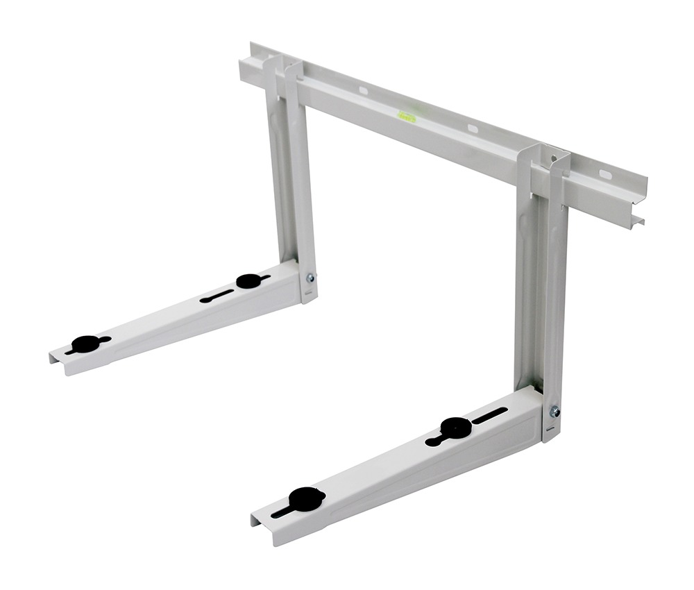 STAFFA MURO 2 EMME CLIMA 550x400x800 mm 160kg - COMPLETA DI BOLLA DI LIVELLO , GOMMINI ANTIVIBRANTI IN PVC , PIEDINO POSTERIORE , VITI E TASSELLI