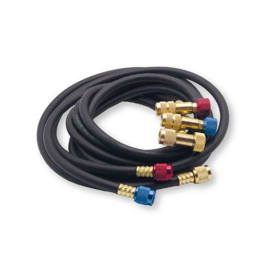 SET 3 TUBI 1/4 X 1/4 CON VALVOLA PREMISPILLO INTEGRATA