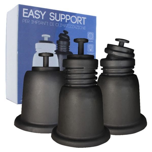 Supporto a cono regolabile kit 4pz NERO